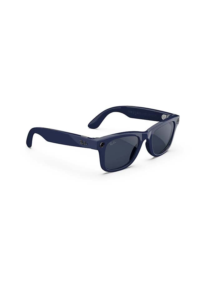Meta RAY-BAN Wayfarer (Gen 2) Shiny Cosmic Blue Frame Clear to Sapphire Transitions Lens Standard High bridge Shiny Cosmic Blue Clear to Sapphire Transitions - Image 3
