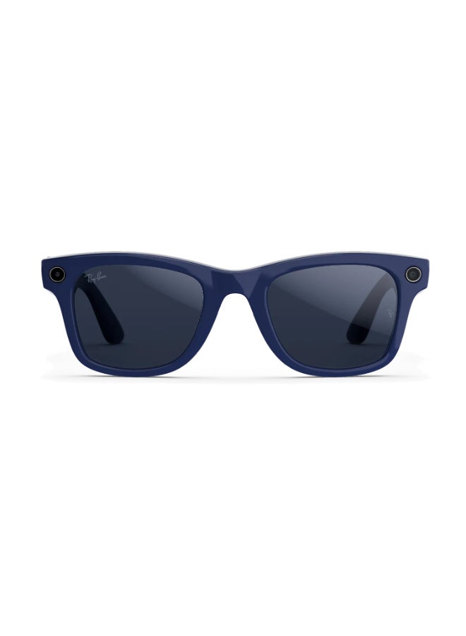 Meta RAY-BAN Wayfarer (Gen 2) Shiny Cosmic Blue Frame Clear to Sapphire Transitions Lens Standard High bridge Shiny Cosmic Blue Clear to Sapphire Transitions - Image 2