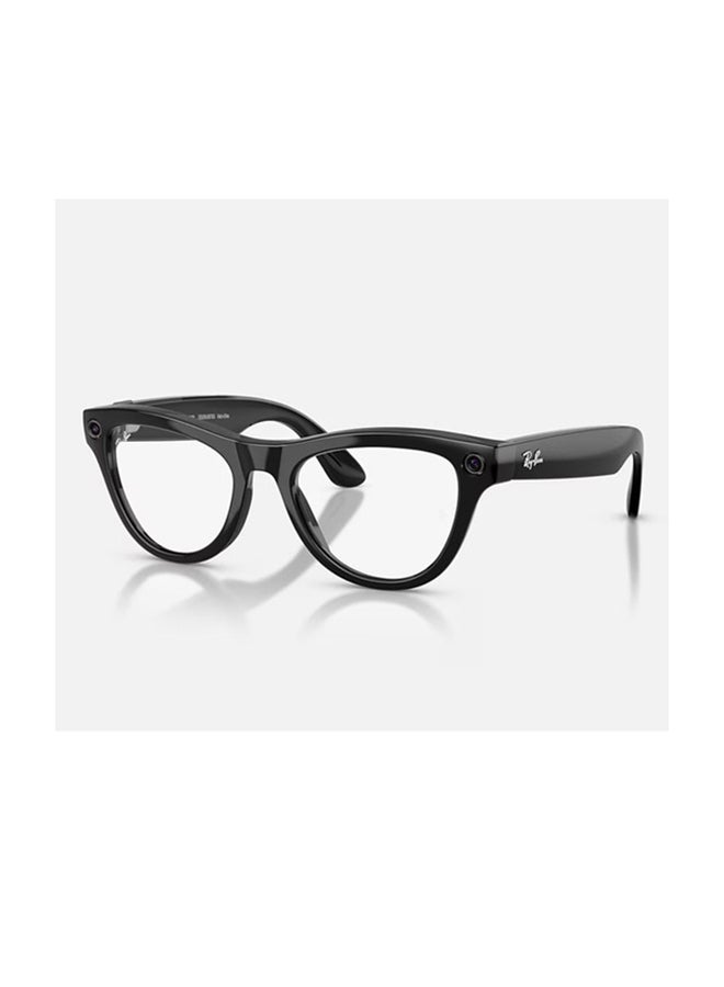 Meta Ray-Ban | Meta Skyler (Gen 2) Frame Shiny Black Lenses Clear/Amethyst Transitions Shiny Black Shiny Black - Image 1