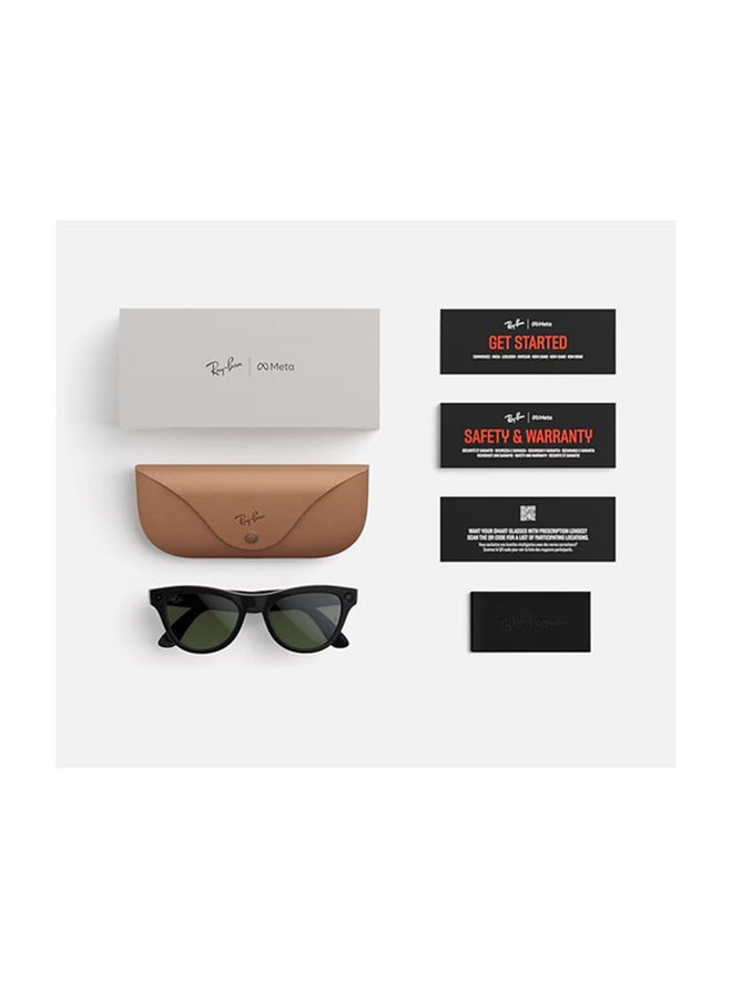 Meta Ray-Ban | Meta Skyler (Gen 2) Frame Shiny Black Lenses Clear/Amethyst Transitions Shiny Black Shiny Black - Image 4