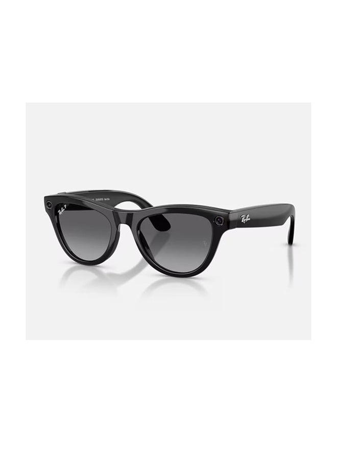 Meta Ray-Ban Meta Skyler (Gen 2) Frame Shiny Black Lenses Graphite Shiny Black Shiny Black - Image 1