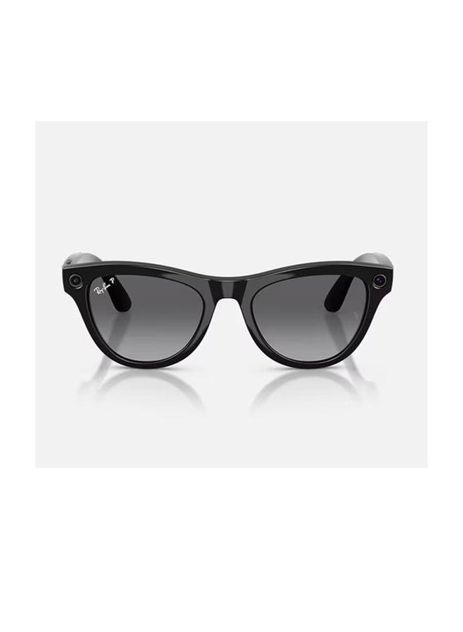 Meta Ray-Ban Meta Skyler (Gen 2) Frame Shiny Black Lenses Graphite Shiny Black Shiny Black - Image 2