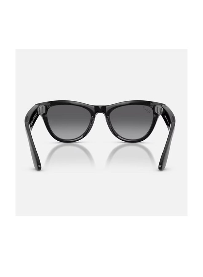 Meta Ray-Ban Meta Skyler (Gen 2) Frame Shiny Black Lenses Graphite Shiny Black Shiny Black - Image 3