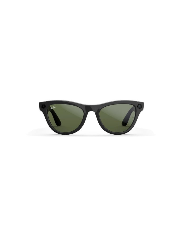 ميتا RAY-BAN Skyler (Gen 2) Shiny Black Frame Gradient Graphite Lens Standard High bridge Shiny Black Gradient Graphite - Image 2