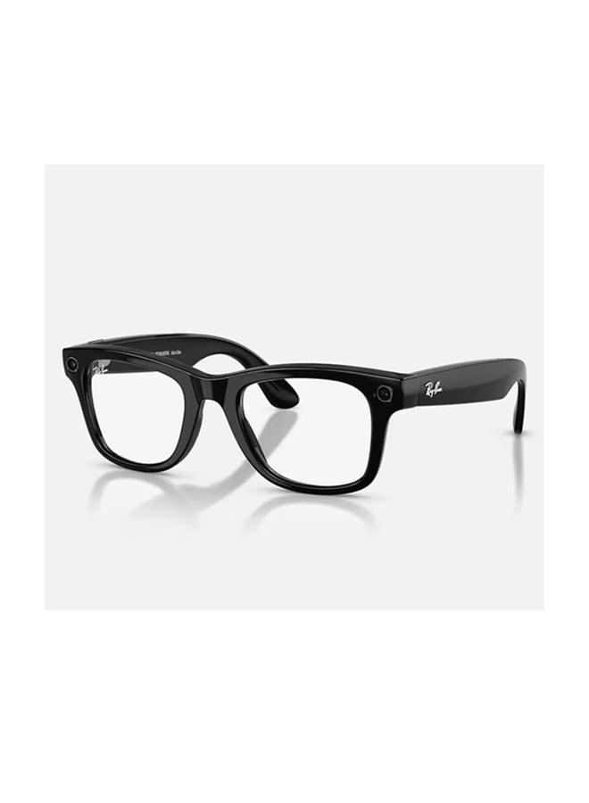 Meta Ray-Ban Meta Wayfarer (Gen 2) Frame Shiny Black Lenses Clear/Graphite Green Transitions Shiny Black Shiny Black - Image 1