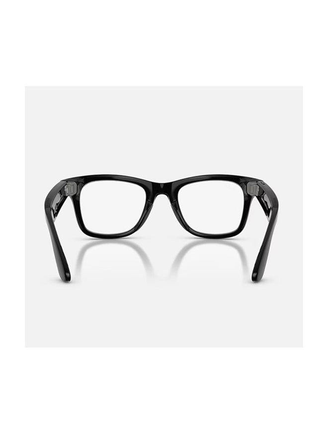 Meta Ray-Ban Meta Wayfarer (Gen 2) Frame Shiny Black Lenses Clear/Graphite Green Transitions Shiny Black Shiny Black - Image 3