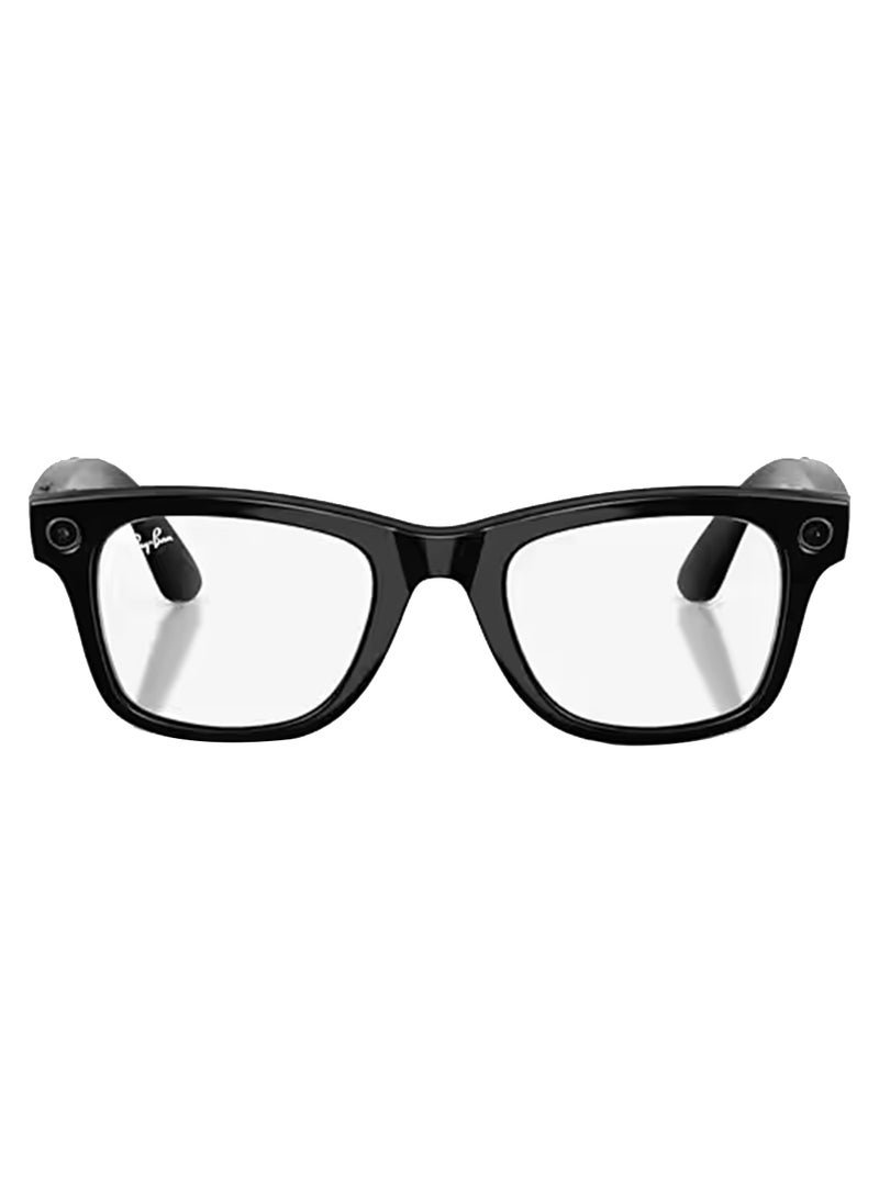 ميتا RAY-BAN Wayfarer (Gen 2) Shiny Black Frame Clear to Graphite Green Transitions Lens Standard High bridge Shiny Black Clear to Graphite Green Transitions - Image 1