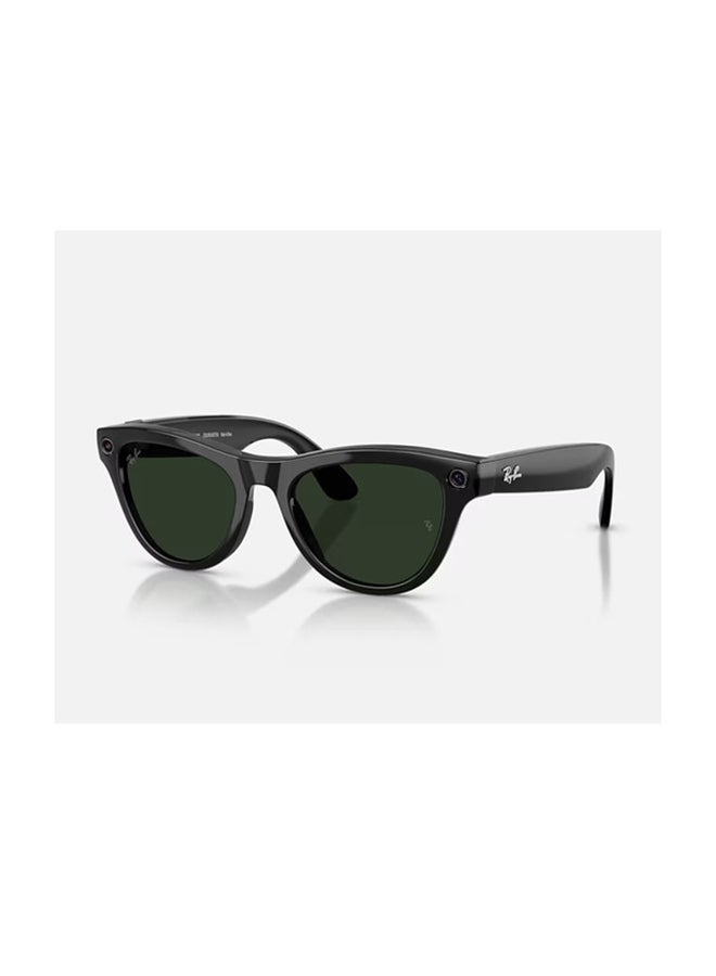 Meta Ray-Ban Meta Skyler (Gen 2) Frame Shiny Black Lenses Clear/Graphite Green Transitions Shiny Black Shiny Black - Image 2