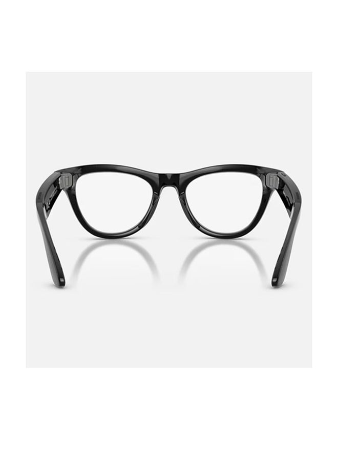 Meta Ray-Ban Meta Skyler (Gen 2) Frame Shiny Black Lenses Clear/Graphite Green Transitions Shiny Black Shiny Black - Image 3