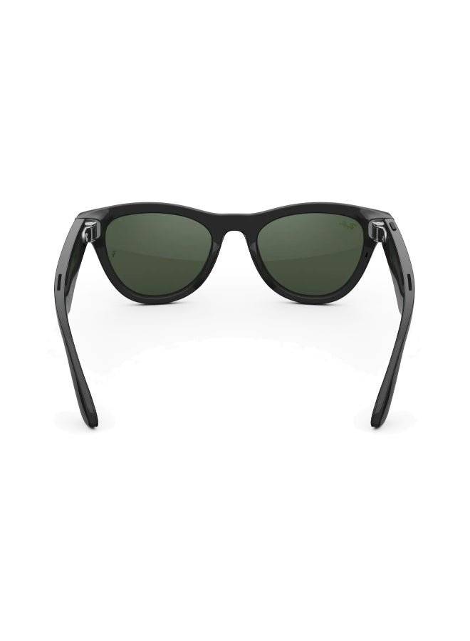 Meta RAY-BAN Skyler (Gen 2) Shiny Black Frame Clear to Graphite Green Transitions Lens Standard High bridge Shiny Black Clear to Graphite Green Transitions - Image 4