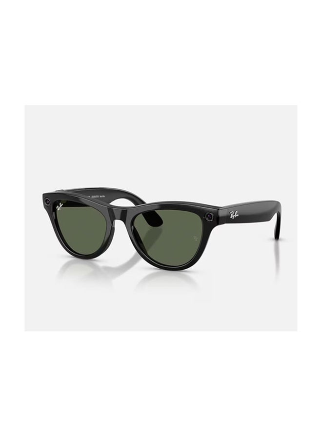 Meta Ray-Ban Meta Skyler (Gen 2) Frame Shiny Black Lenses G-15 Green Shiny Black Shiny Black - Image 1