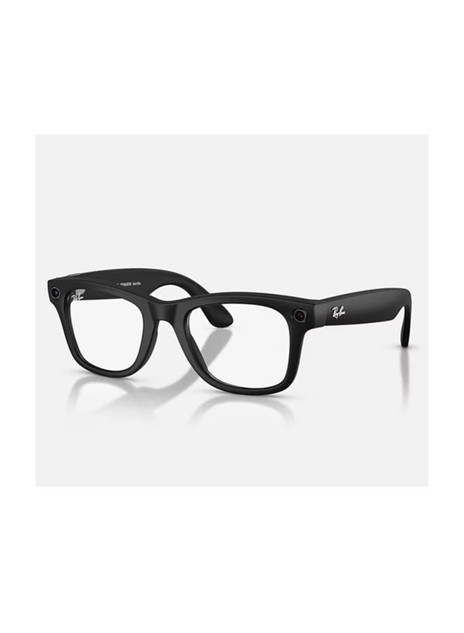 Meta Ray-Ban Meta Wayfarer (Gen 2) Frame Matte Black Lenses Clear Matte Black - Image 1