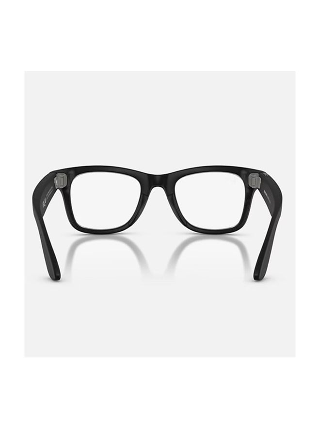 Meta Ray-Ban Meta Wayfarer (Gen 2) Frame Matte Black Lenses Clear Matte Black - Image 3