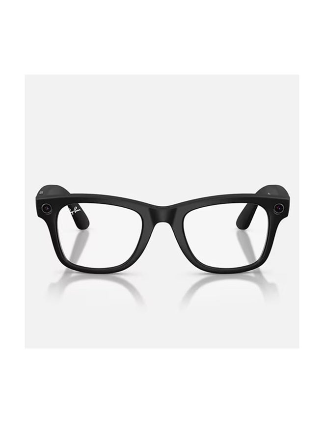 Meta Ray-Ban Meta Wayfarer (Gen 2) Frame Matte Black Lenses Clear Matte Black - Image 2