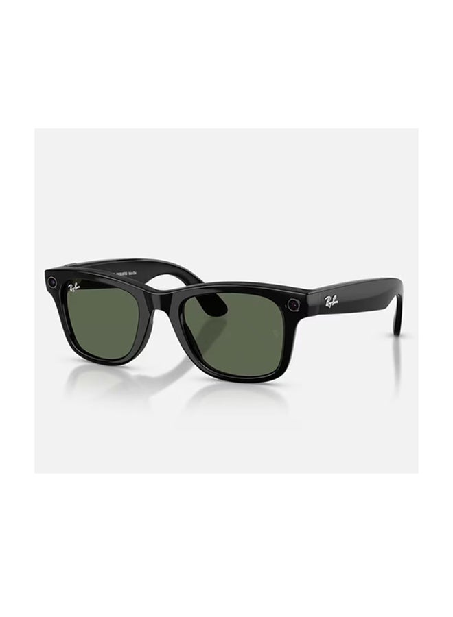 Meta Ray-Ban | Meta Wayfarer (Gen 2) Frame Shiny Black Lenses G-15 Green Shiny Black Shiny Black - Image 1