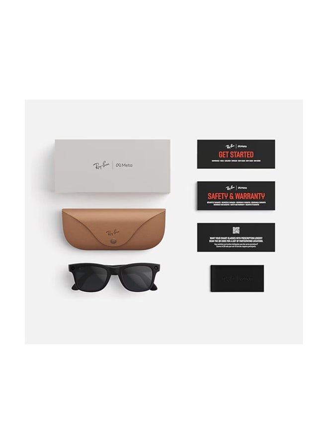 Meta Ray-Ban | Meta Wayfarer (Gen 2) Frame Shiny Black Lenses G-15 Green Shiny Black Shiny Black - Image 4