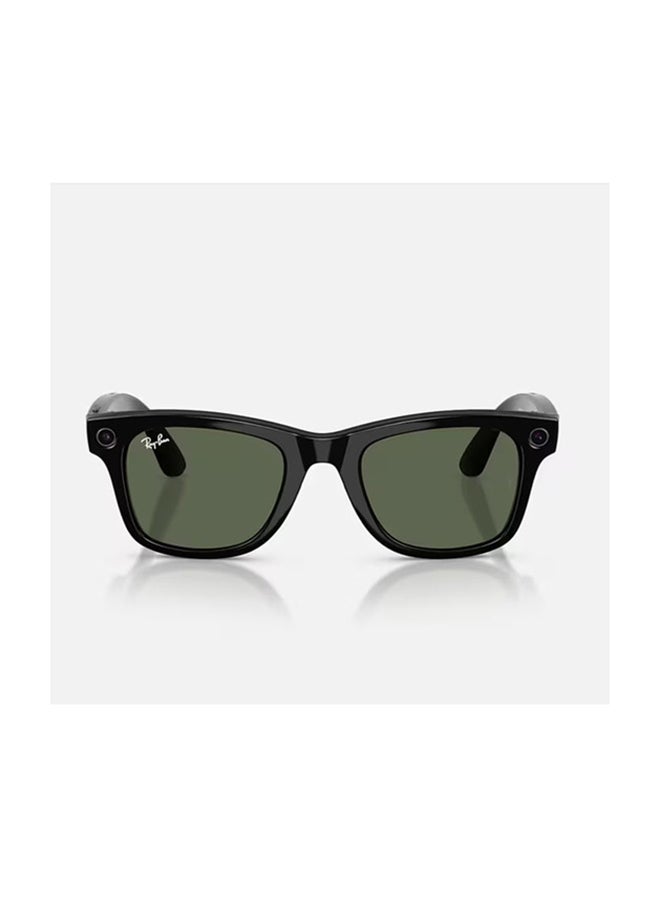 Meta Ray-Ban | Meta Wayfarer (Gen 2) Frame Shiny Black Lenses G-15 Green Shiny Black Shiny Black - Image 2