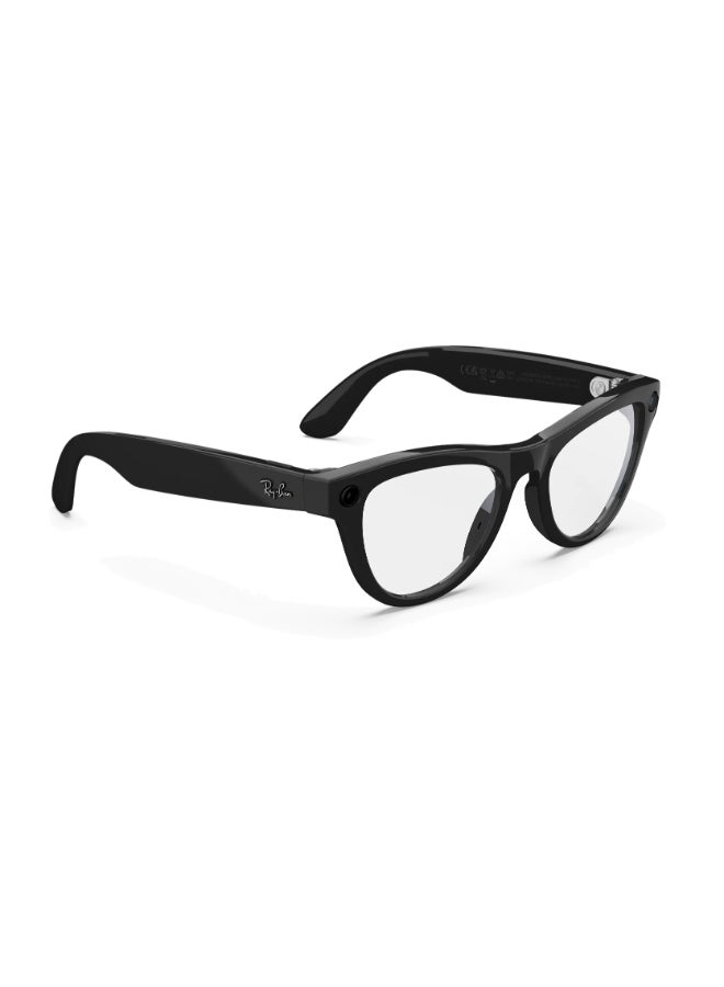 ميتا RAY-BAN Skyler (Gen 2) Shiny Black Frame Clear Lens Standard High bridge Shiny Black Clear - Image 3