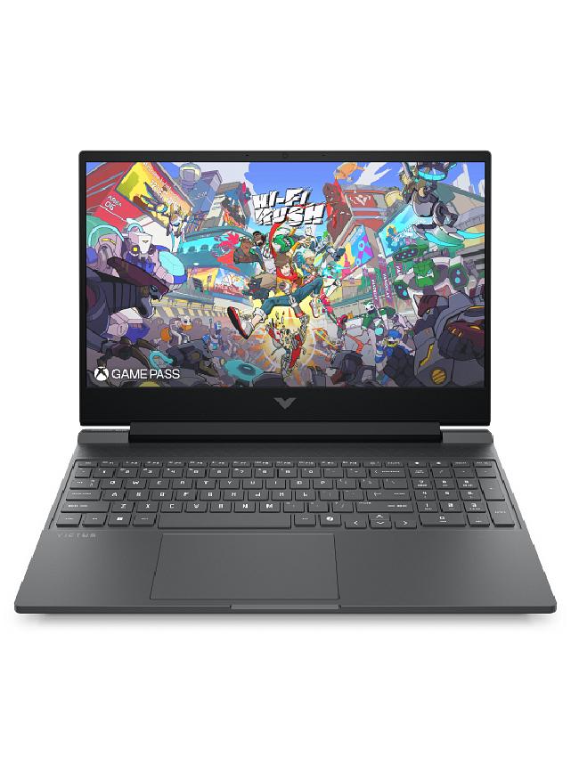 HP Victus 15-fb3704nx (Upgraded Version) Gaming Laptop With 15.6 Inch Full HD(1920X1080) Display, AMD Ryzen 5-8645HS Processor/ 16GB RAM DDR5/512GB SSD/4GB Nvidia GeForce RTX 2050 Graphics/Windows 11/ English/Arabic Mica Silver - Image 1