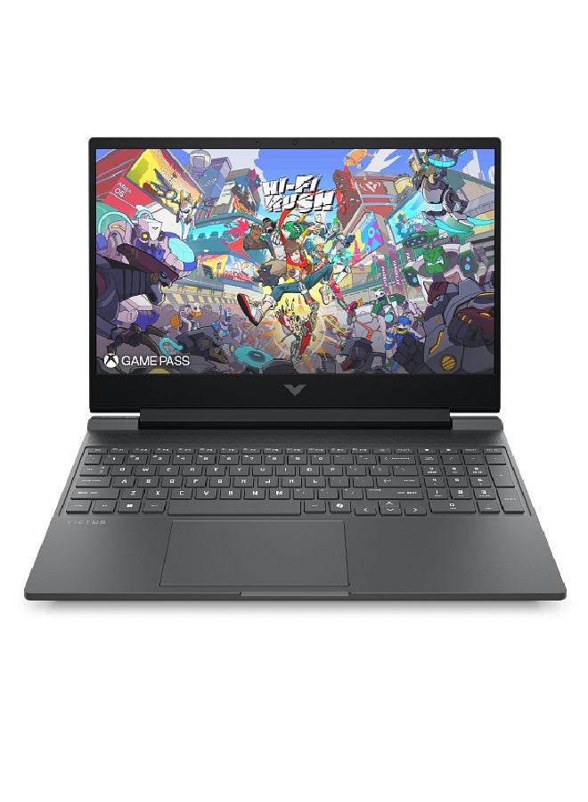 HP Victus 15-fb3704nx (Upgraded Version) Gaming Laptop With 15.6 Inch Full HD(1920X1080) Display, AMD Ryzen 5-8645HS Processor/ 16GB RAM DDR5/512GB SSD/4GB Nvidia GeForce RTX 2050 Graphics/Windows 11/ English/Arabic Mica Silver - Image 1