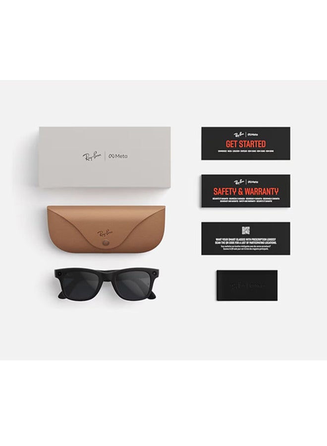 Meta Ray-Ban | Meta Wayfarer (Gen 2) Frame Matte Black Lenses Graphite - Image 4