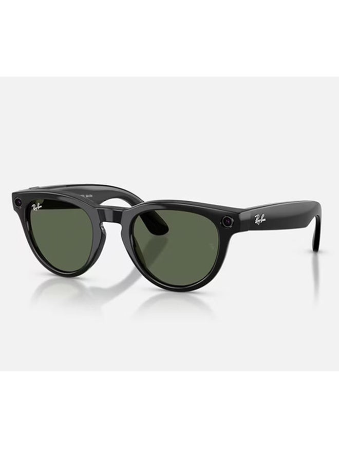 ميتا Ray-Ban | Meta Headliner (Gen 2) Frame Shiny Black Lenses G-15 Green Shiny Black Shiny Black - Image 1