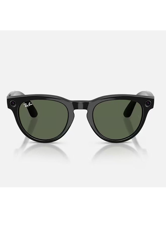 ميتا Ray-Ban | Meta Headliner (Gen 2) Frame Shiny Black Lenses G-15 Green Shiny Black Shiny Black - Image 2
