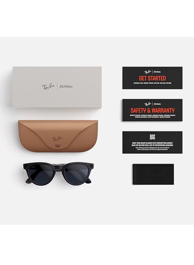 ميتا Ray-Ban | Meta Headliner (Gen 2) Frame Shiny Black Lenses G-15 Green Shiny Black Shiny Black - Image 4