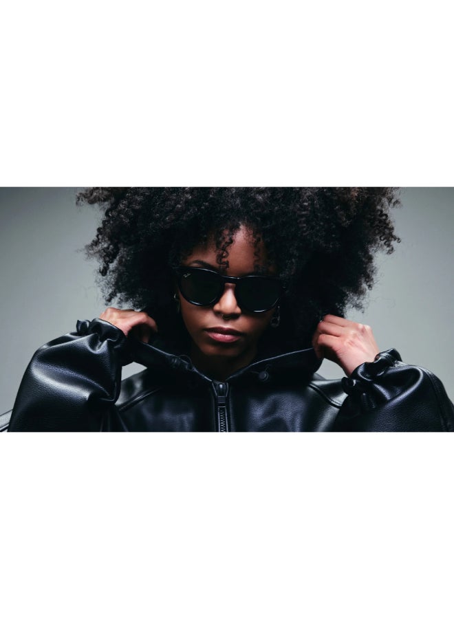 ميتا RAY-BAN Headliner (Gen 2) Shiny Black Frame Green Lens Standard High bridge Shiny Black Green - Image 4