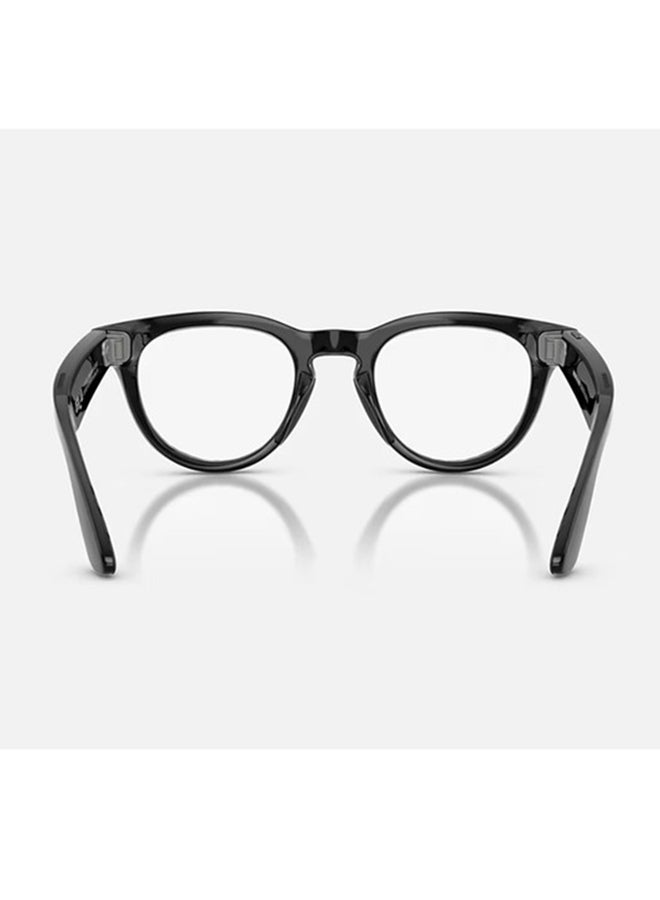 Meta Ray-Ban | Meta Headliner (Gen 2) Frame Shiny Black Lenses Clear/Graphite Green Transitions Shiny Black - Image 3