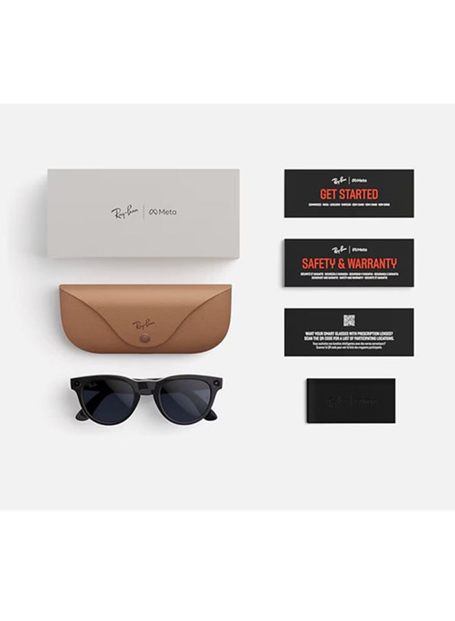 Meta Ray-Ban | Meta Headliner (Gen 2) Frame Shiny Black Lenses Clear/Graphite Green Transitions Shiny Black - Image 4