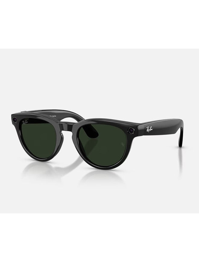 Meta Ray-Ban | Meta Headliner (Gen 2) Frame Shiny Black Lenses Clear/Graphite Green Transitions Shiny Black - Image 2