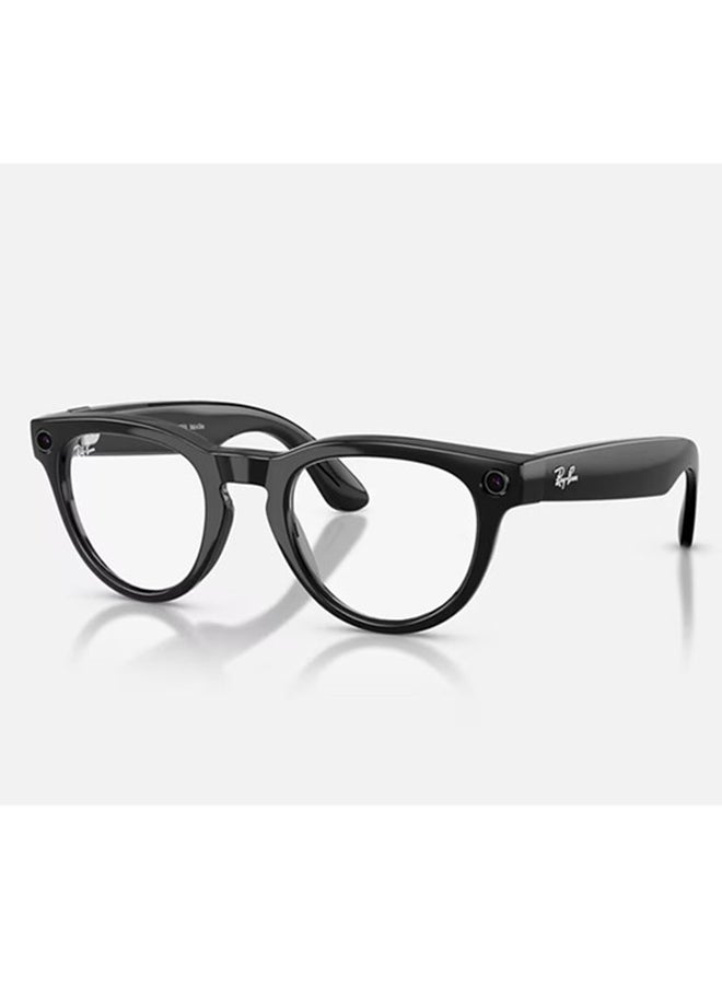 Meta Ray-Ban | Meta Headliner (Gen 2) Frame Shiny Black Lenses Clear/Sapphire Transitions Shiny Black Shiny Black - Image 1