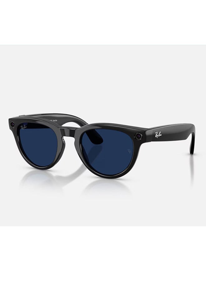 Meta Ray-Ban | Meta Headliner (Gen 2) Frame Shiny Black Lenses Clear/Sapphire Transitions Shiny Black Shiny Black - Image 2