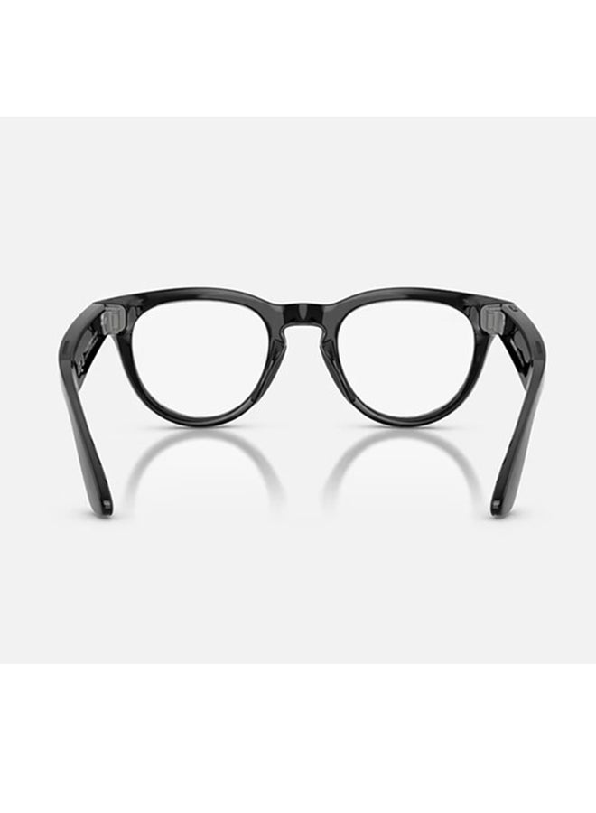 Meta Ray-Ban | Meta Headliner (Gen 2) Frame Shiny Black Lenses Clear/Sapphire Transitions Shiny Black Shiny Black - Image 3