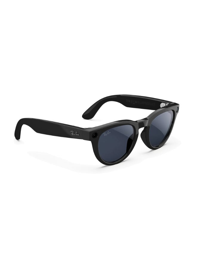 Meta RAY-BAN Headliner (Gen 2) Shiny Black Frame Clear to Sapphire Transitions Lens Standard High bridge Shiny Black Clear to Sapphire Transitions - Image 3