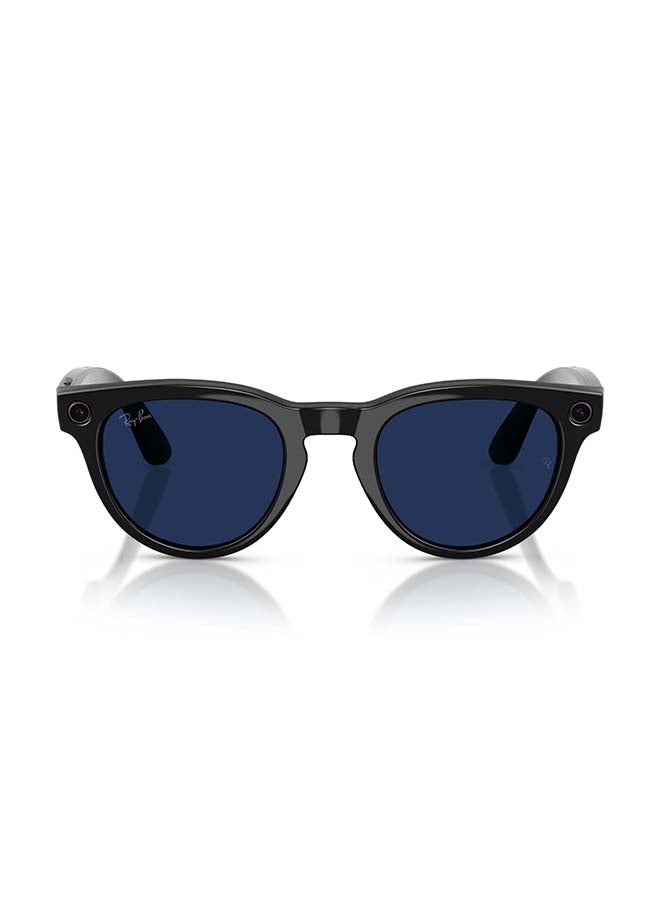 Meta RAY-BAN Headliner (Gen 2) Shiny Black Frame Clear to Sapphire Transitions Lens Standard High bridge Shiny Black Clear to Sapphire Transitions - Image 2