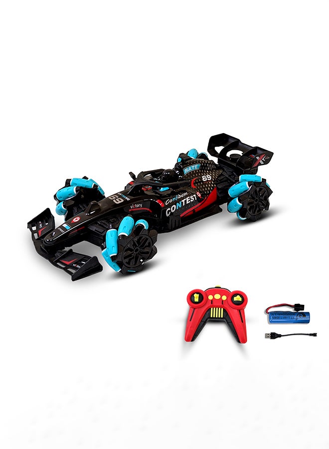 مايتويز هايبر درفت إكس-راسر – سيارة تحكم عن بعد مقياس 1:16 بتردد 2.4GHz مع إطارات انزلاق متعددة الاتجاهات، إضاءة LED وبطارية قابلة للشحن - Image 3