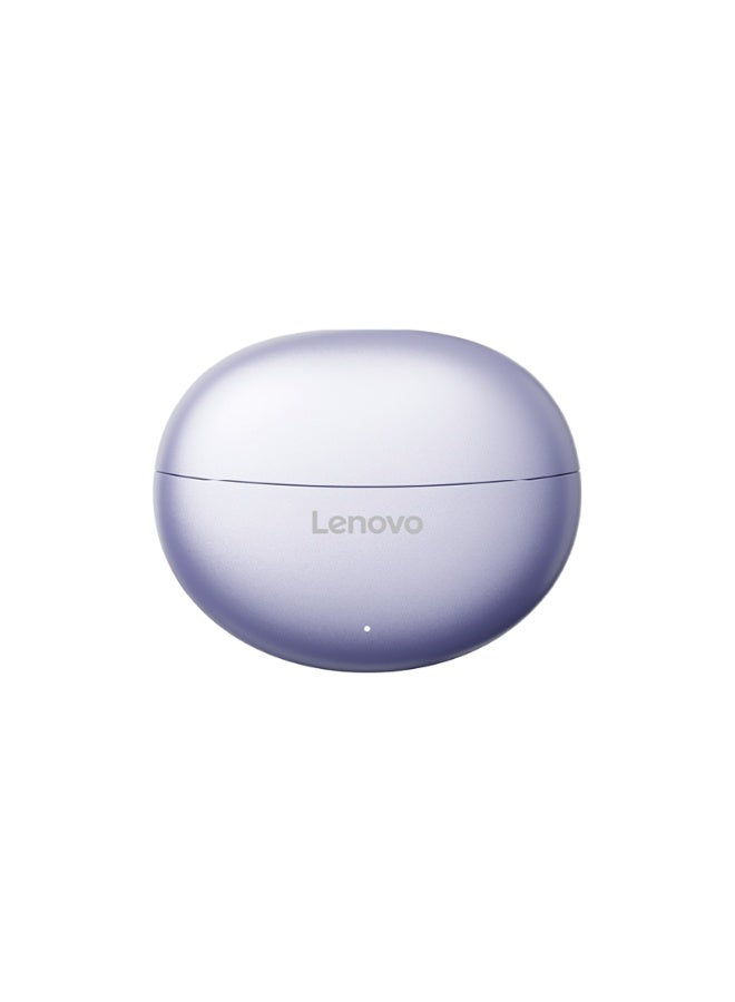 لينوفو T410 Wireless Earphones, Bluetooth Earbuds, Futuristic Aesthetic Design, Feather-Like Wearing, Bone Conduction, Sports, Open-Ear Listening, Long Battery Life, iOS And Android Purple purple - Image 3