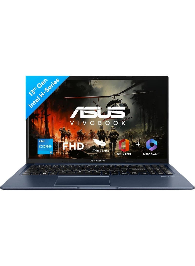 ASUS Vivobook 15 (X1502VA) Laptop With 15.6-Inch Display, Core i5-13420H Processor/16GB RAM/1TB SSD/Windows 11 + M365 Basic/Office Home 2024 English Quite Blue - Image 1