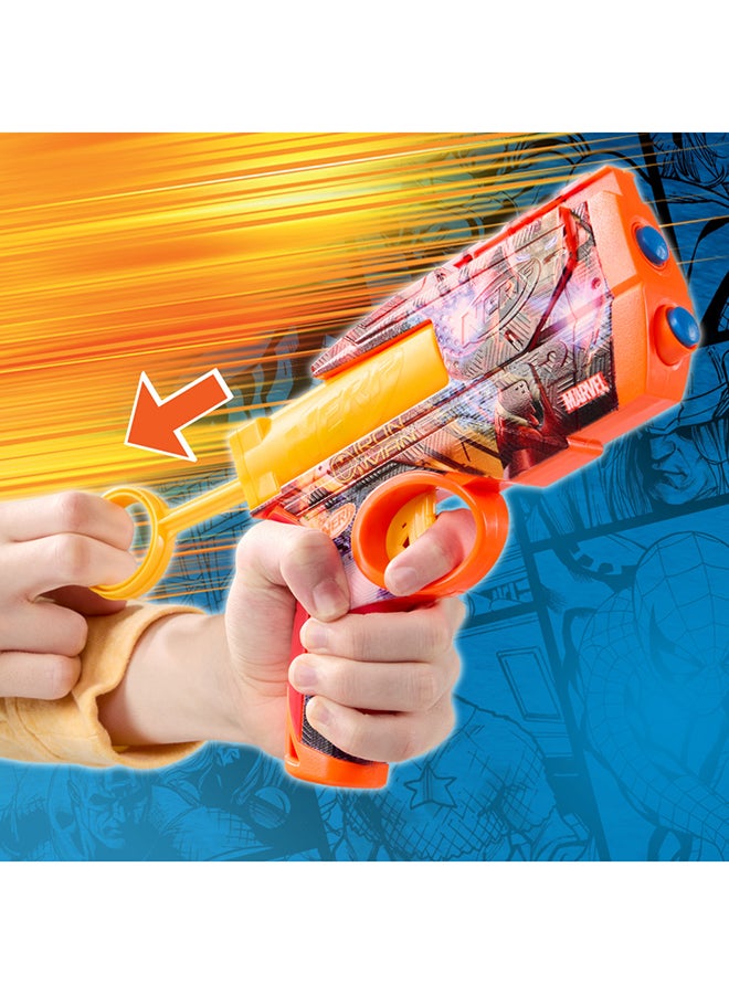 NERF Marvel Iron Man Dart Blaster | 4 N1 Foam Darts | Iron Man-Inspired Blaster Skin Designs | Kids Gifts |Outdoor Toys & Games for Ages 8+ - Image 4