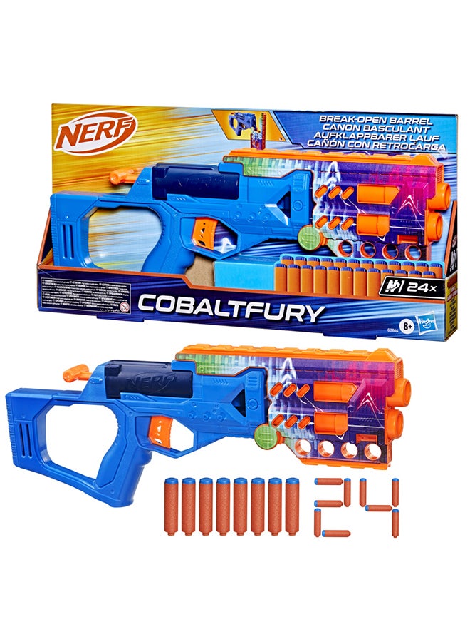 NERF N Series Cobaltfury Blaster, 24 Official N1 Darts Compatible Only with N1 Dart Blasters, Break Open Loading, Children's Toys & Presents, Ages 8+ - Image 3