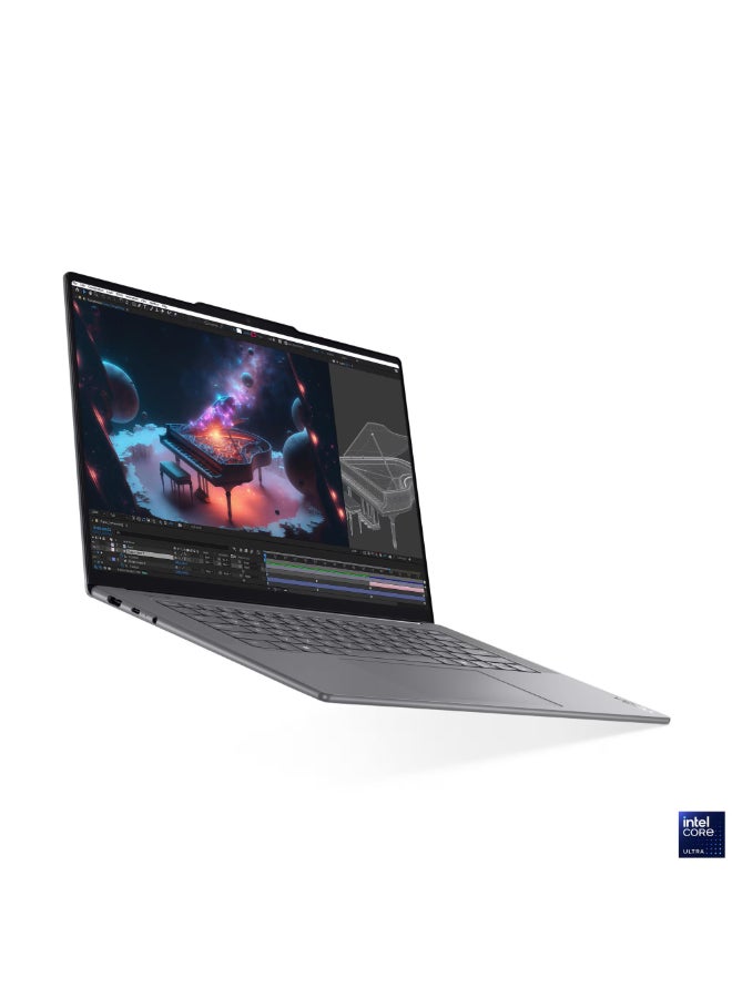 Lenovo Yoga Slim 7 Laptop With 15.3 inch 2.8K WQXGA+ (2880x1800) Display, Intel Core Ultra 7 258V Processor/32GB RAM DDR5/1TB SSD/Intel Arc Graphics/Windows 11 Home/ English/Arabic Luna Grey - Image 3