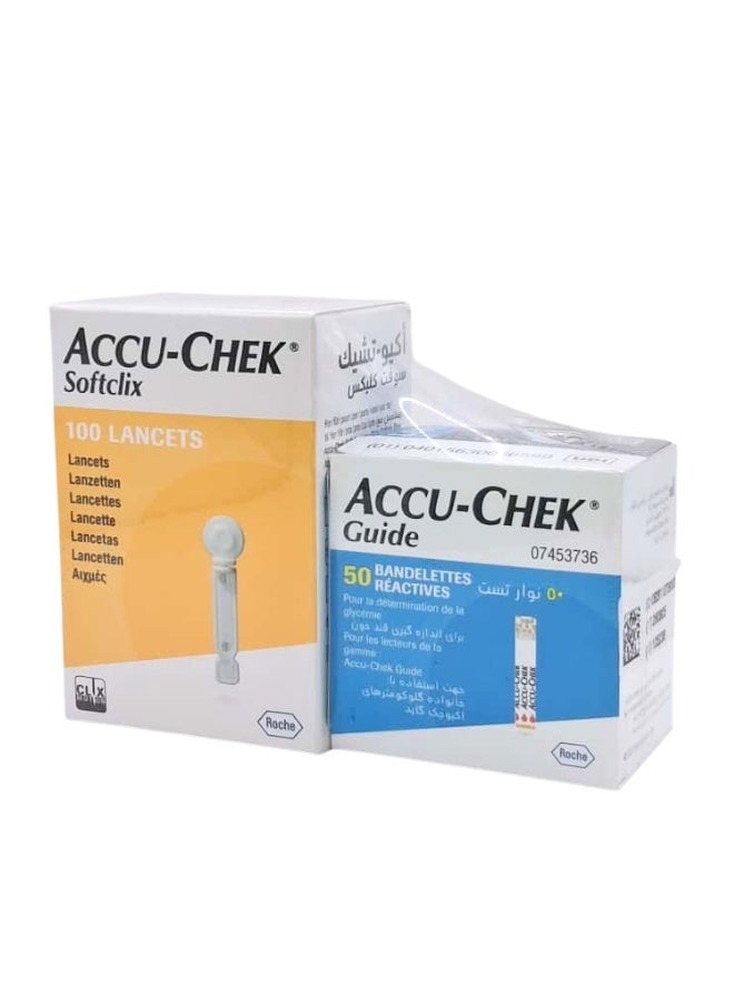 Accu-Chek Guide Strip 50'S+Lancet 100'S