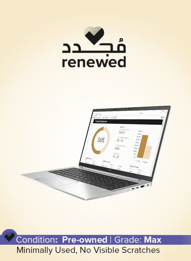 HP Renewed - Elitebook 840 G8 Laptop With 14-Inch Full HD Display,Intel Core i7-1165G7 Processor/Quad Core/11th Gen/16GB RAM/256GB SSD/Intel Iris Xe Graphics/Windows 11 English silver - Image 1