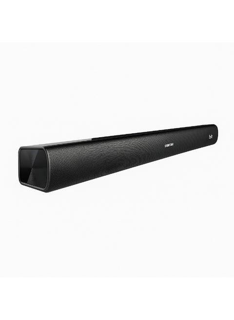 Bluetooth Sound Bar with Built-in Subwoofer, 30W RMS, AUX/USB/TF Play, Clear Bass & Crisp Audio, Sleek Glossy Design, TV & PC Compatible Wattage 30 - NSB1015 Black