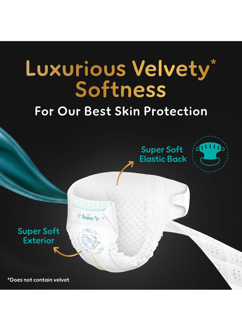 Pampers Luxurious Skin Touch  With Luxurious Velvety Softness Inside Out Size 2  3-8kg Premium Diapers For Infants - Image 4