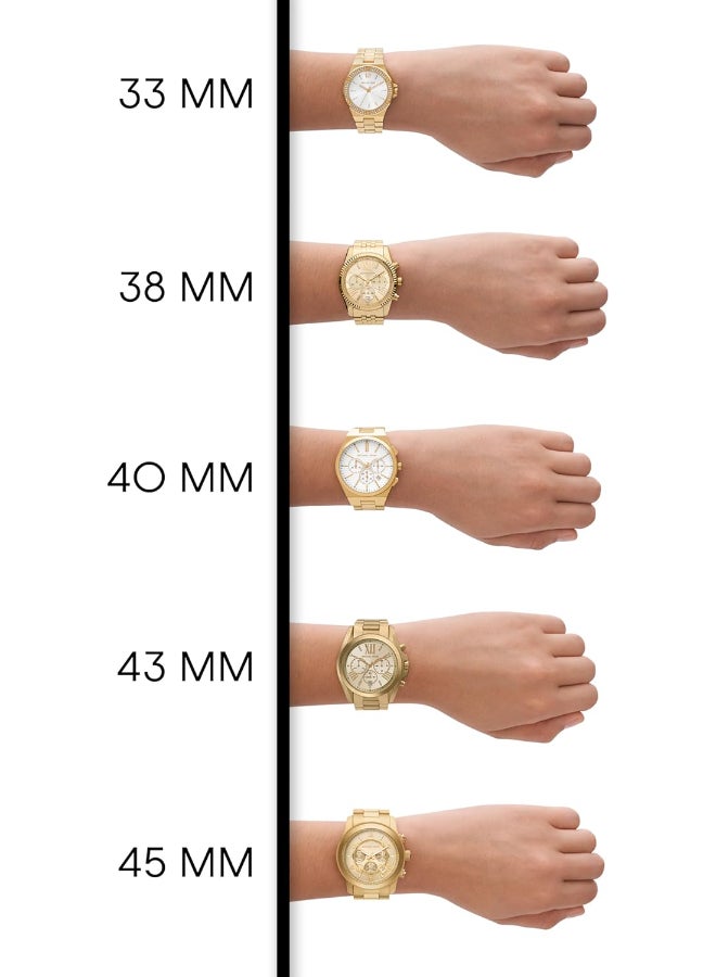 Michael Kors Women's Michael Kors Women's Parker Gold Tone Glitz Watch - Image 2