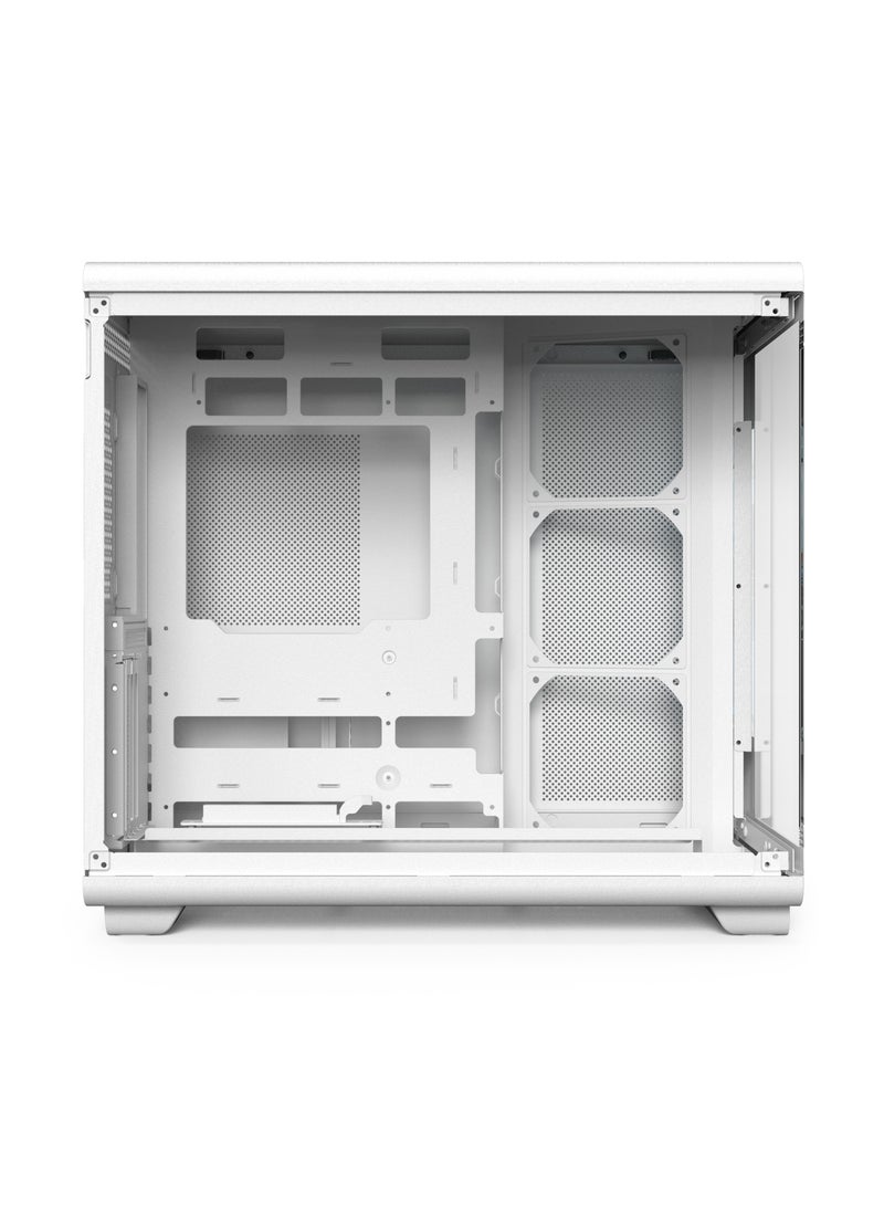 Acer U600 ATX PC Case, Tempered Glass Side Panel, Temperature Display, 7 Pre-Installed RGB Fans with Remote Control, SPCC Steel Frame, 3 USB Ports, Gaming Computer Tower Case, white - Image 2