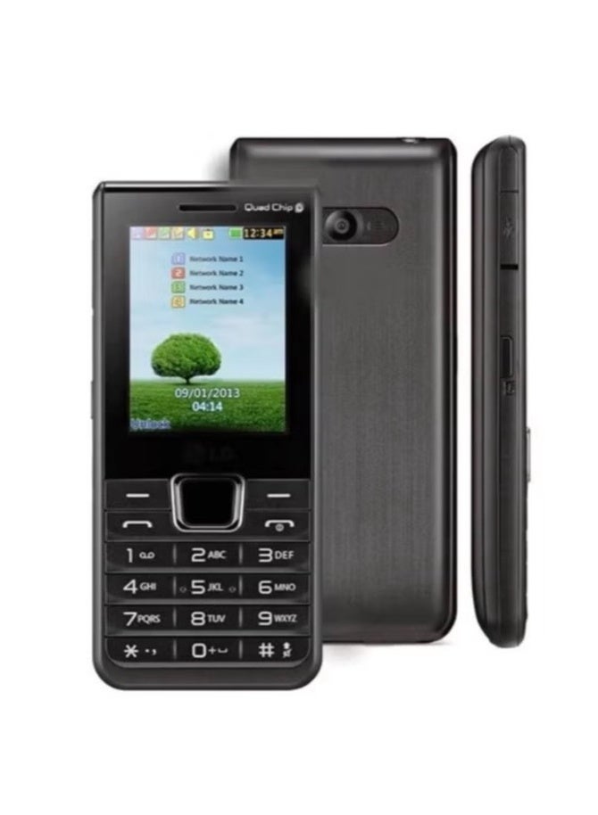 LG A395 Quad SIM Mobile Phone With 512MB RAM And 128MB ROM - Black - Image 2